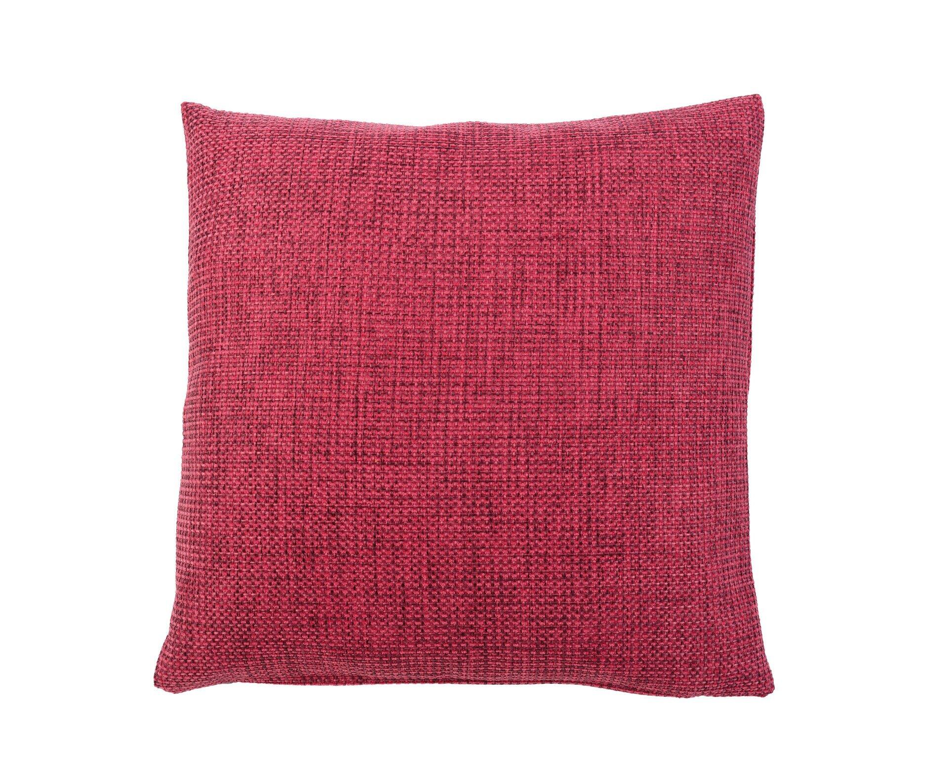 Nahaufnahme einer lila Kissenhülle Dallas aus 100% Polyester mit strukturierter Textur.