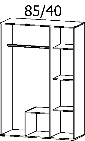 Drehtürenschrank, Twin