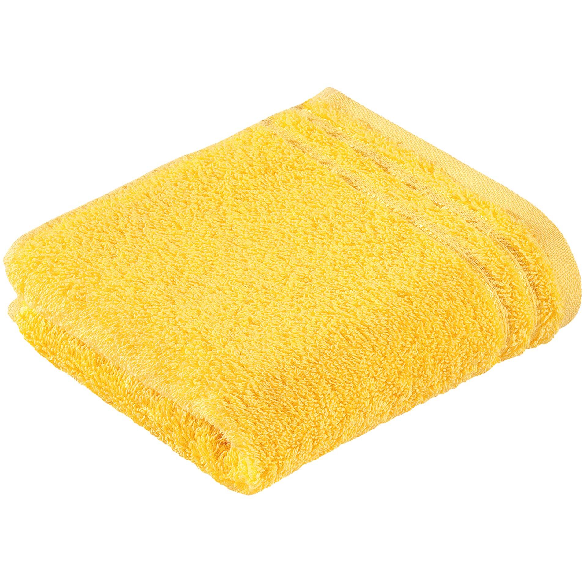 Flauschiges Gästetuch "Calypso Feeling" aus 100% Baumwolle, dargestellt in einer Nahaufnahme mit sichtbarer Textur und einer natürlichen Falte.