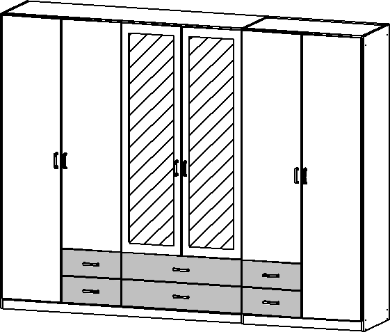 Drehtürenschrank, Gamma