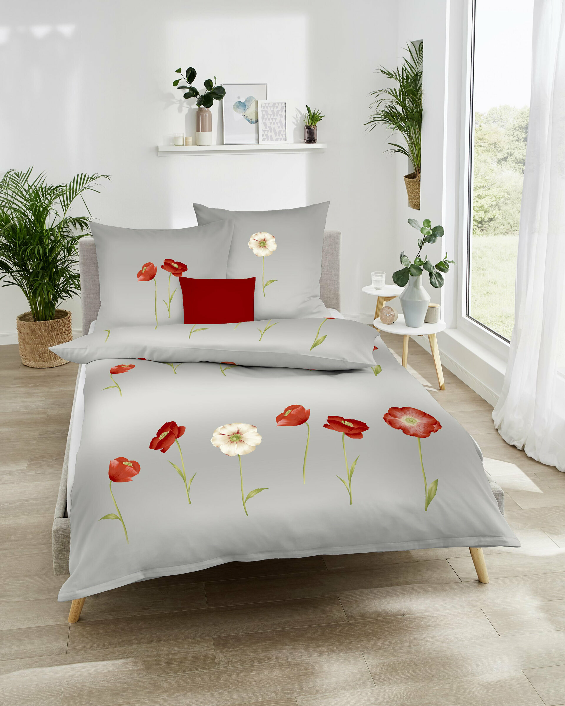 Bettwäsche, Mohn