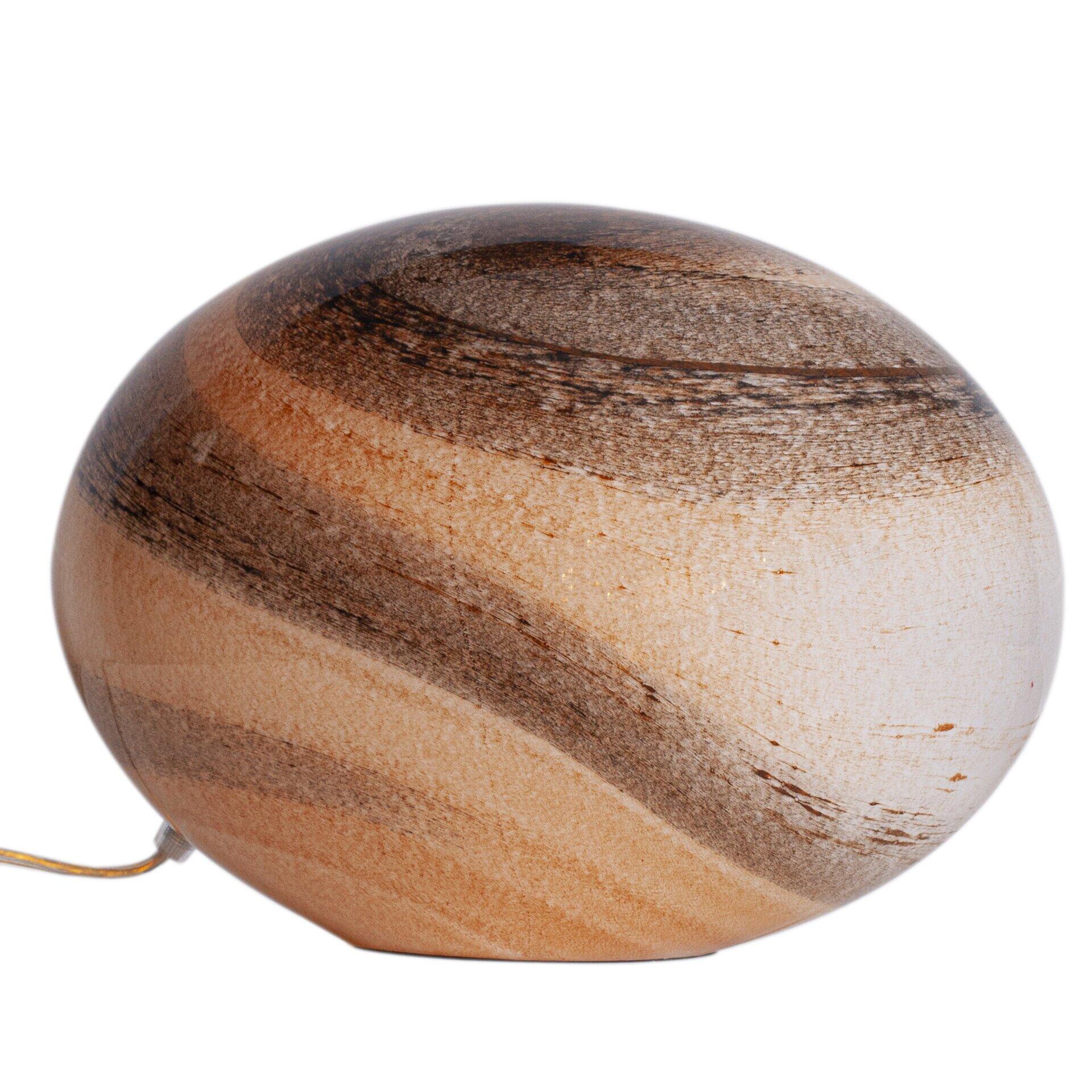 By Rydens Braun Tischleuchte, Mira – Naturfarben – Ca.20x20x30cm