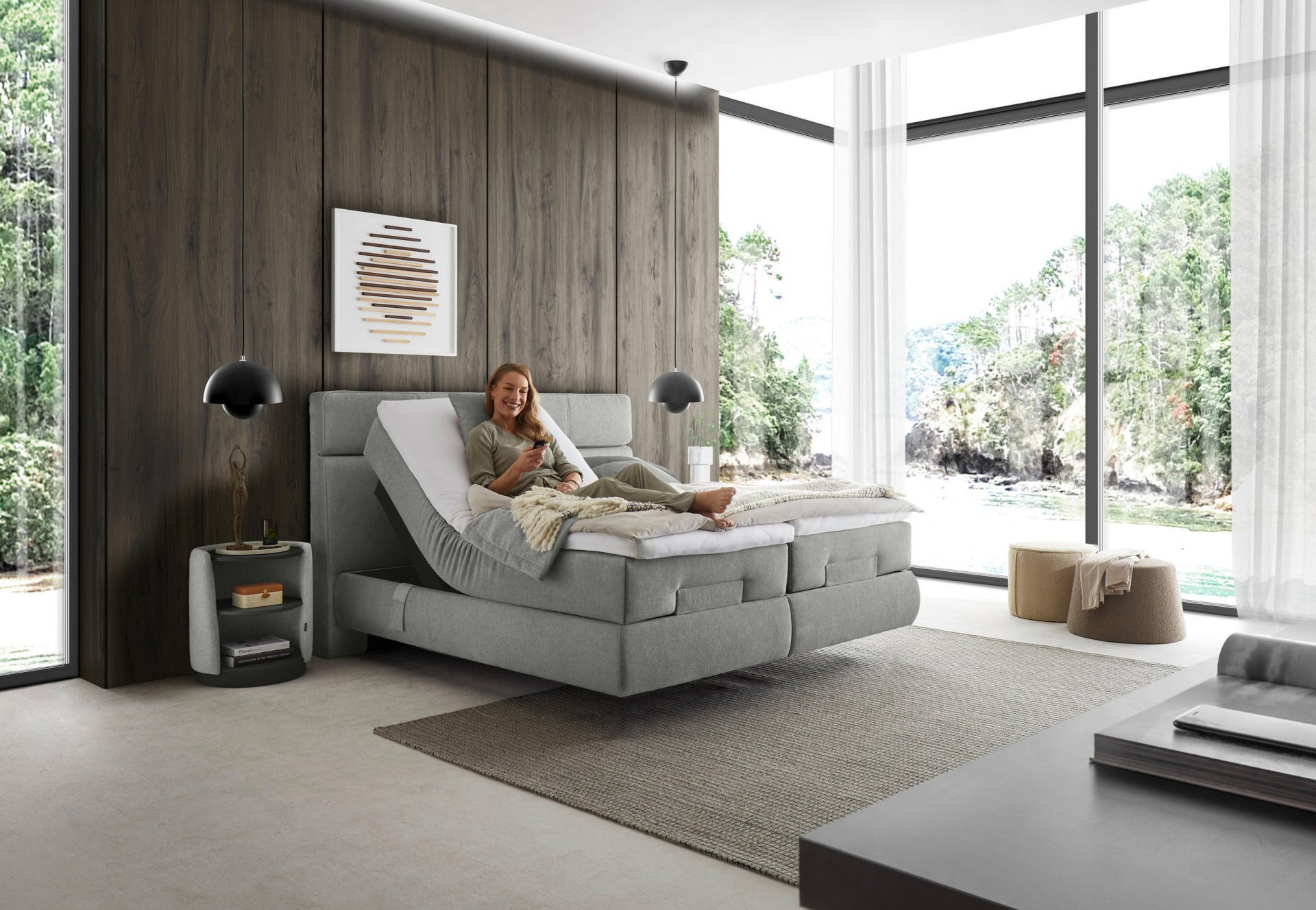 Motor-Boxspringbett, Luxor Line