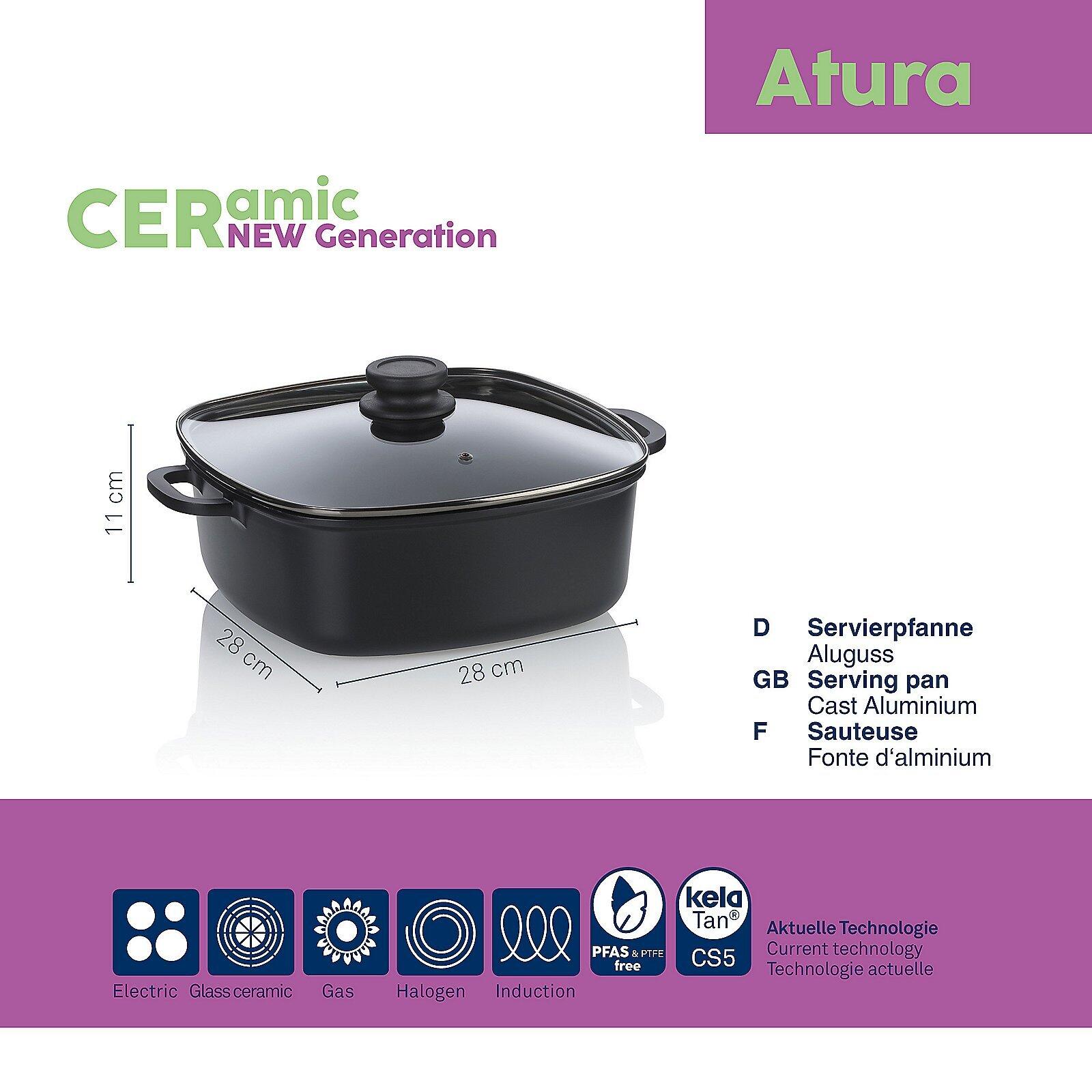 Servierpfanne, Atura
