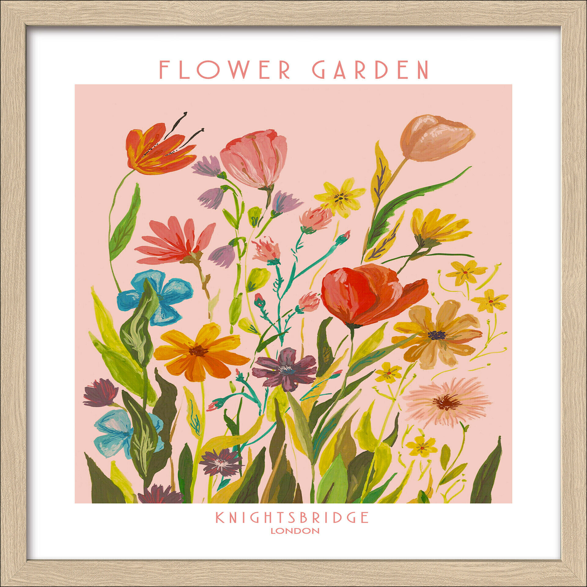 Framed-Art, Flower Market III