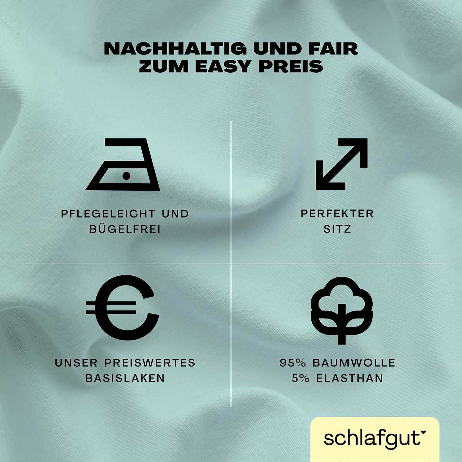 EASY Jersey Elasthan Boxspring Spannbettlaken