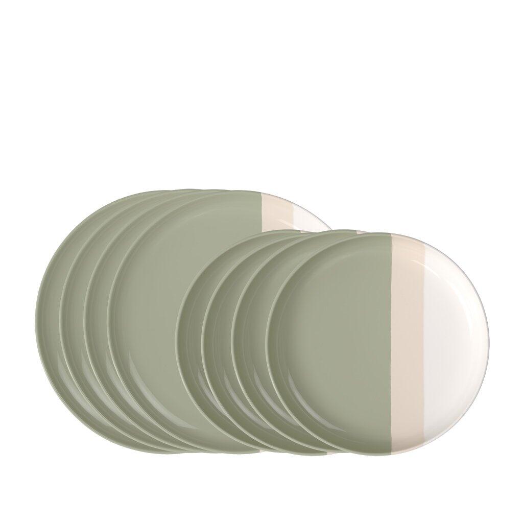 Dinner-Set, 8-tlg., PastelPopGreen