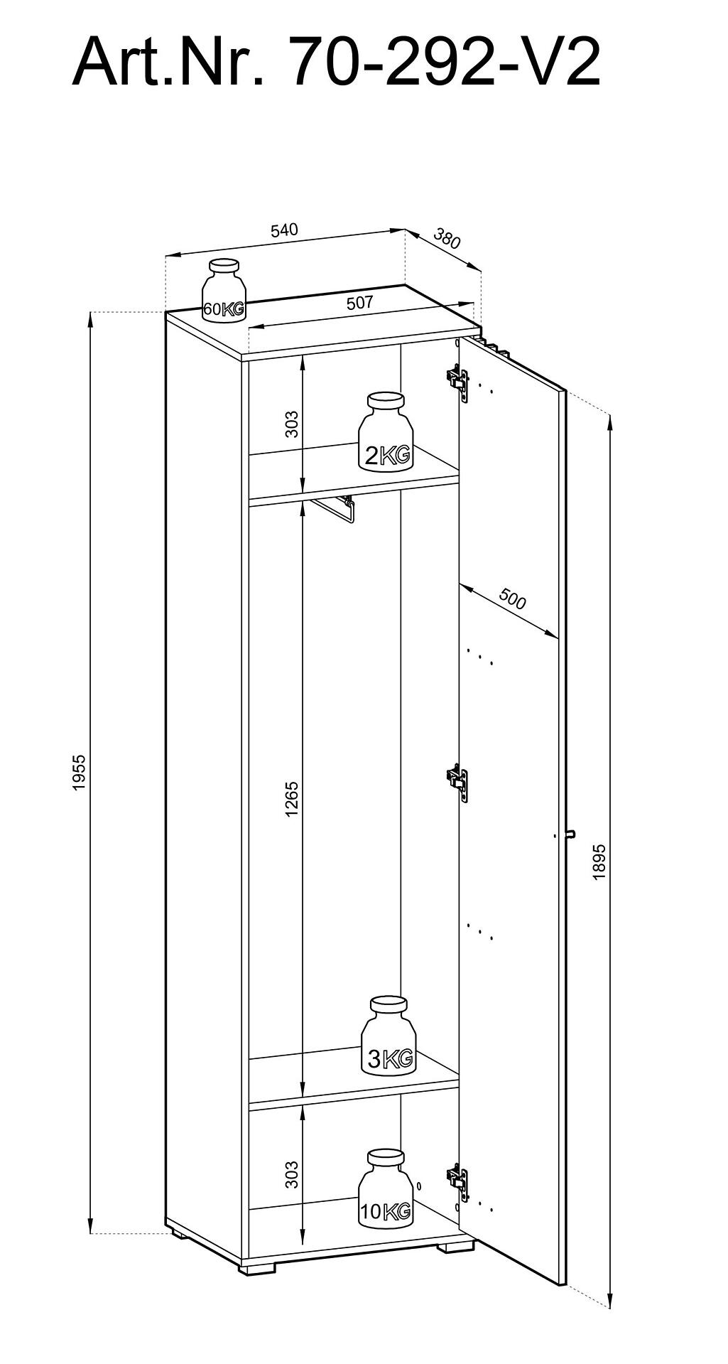 Garderobenschrank, Volano