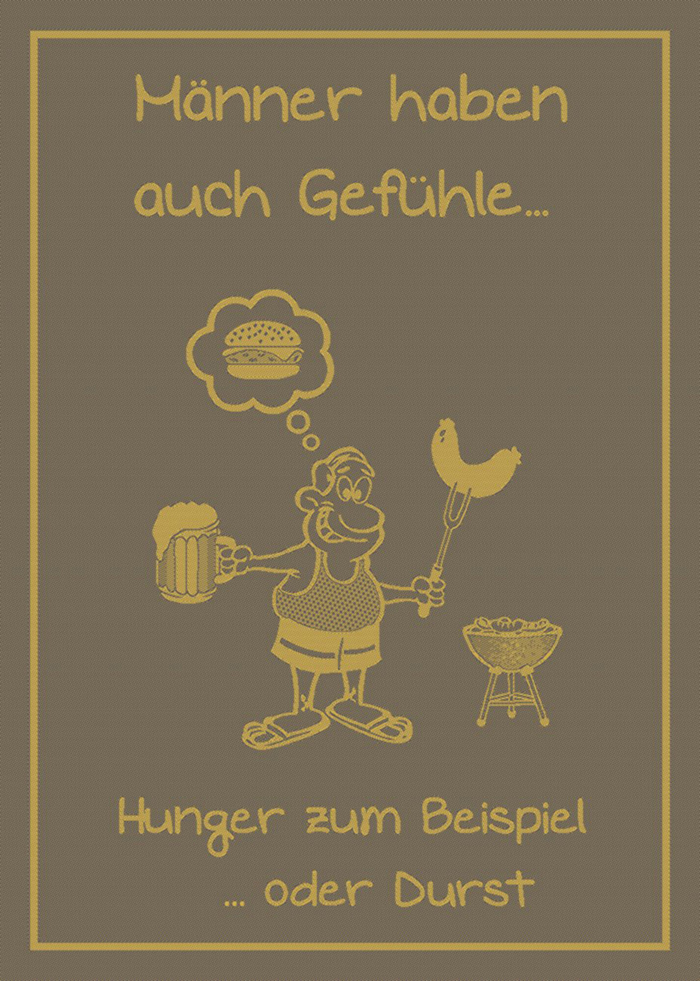 Geschirrtuch, Männer haben auch Gefühle …