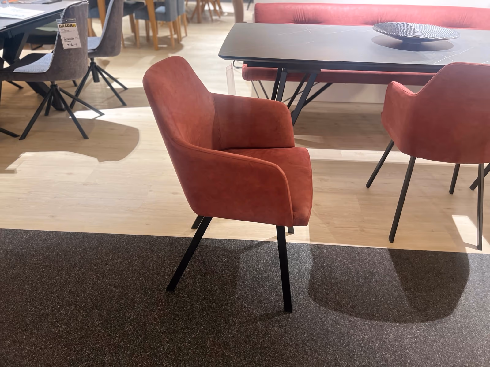 Esstisch Calimera mit 3 Stühlen und Sitzbank