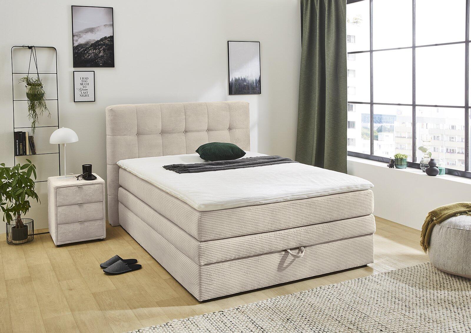 Boxspringbett m bk, Amy