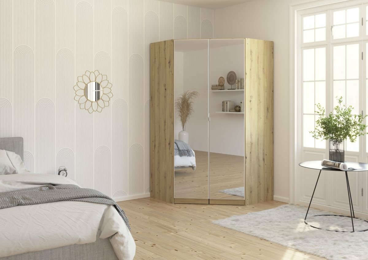 Drehtüren-Eckschrank, Celle