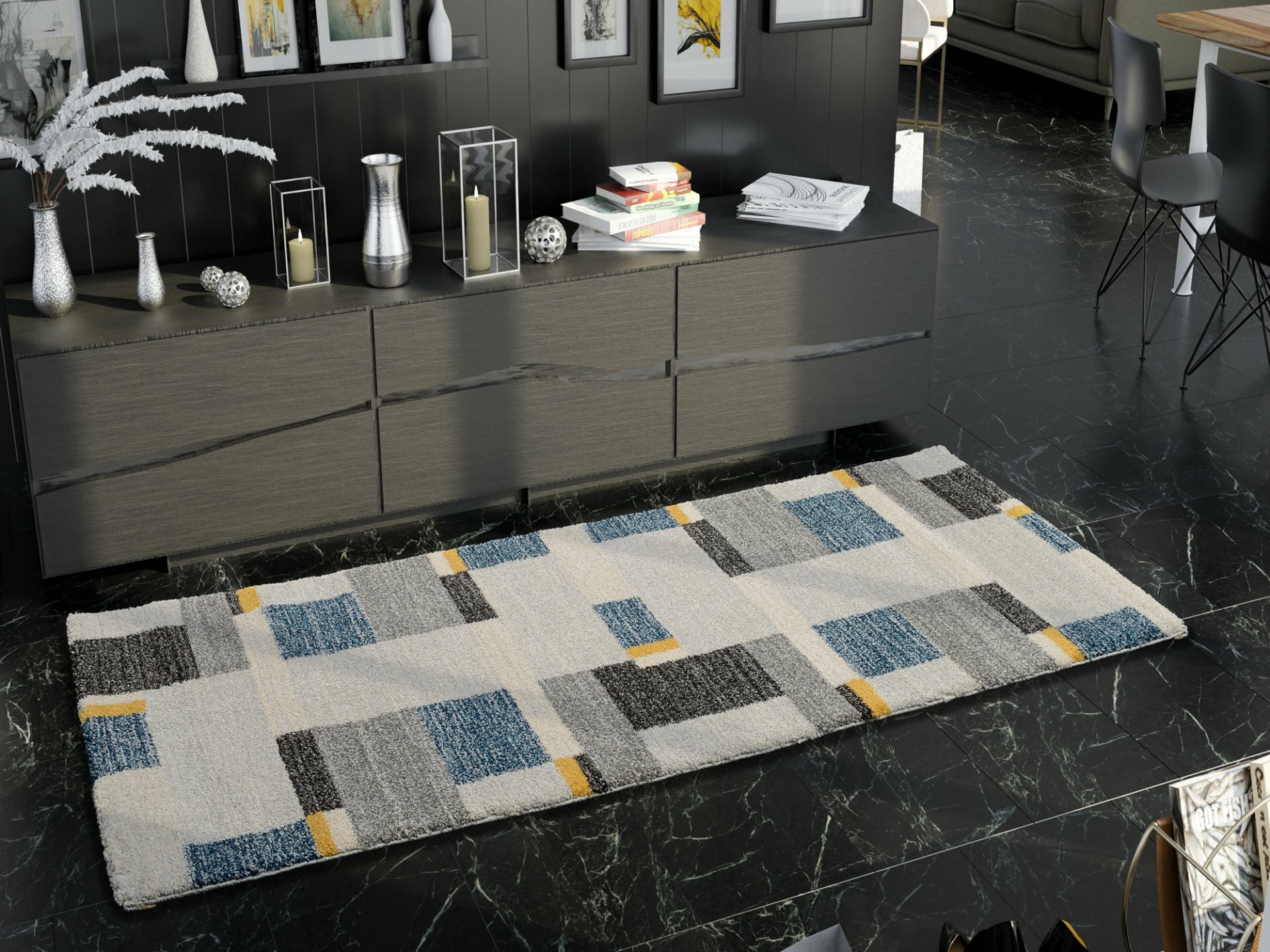 Maschinenwebteppich, Salda