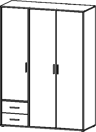 Drehtürenschrank, Voyager