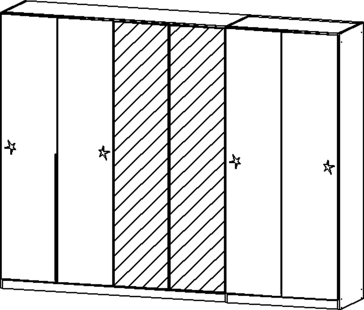 Drehtürenschrank, Alabama