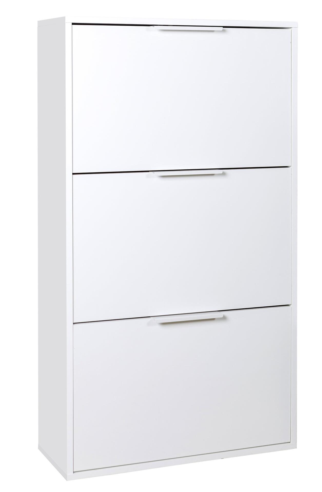 Schuhschrank, Espresso, 119,4cm Hoch