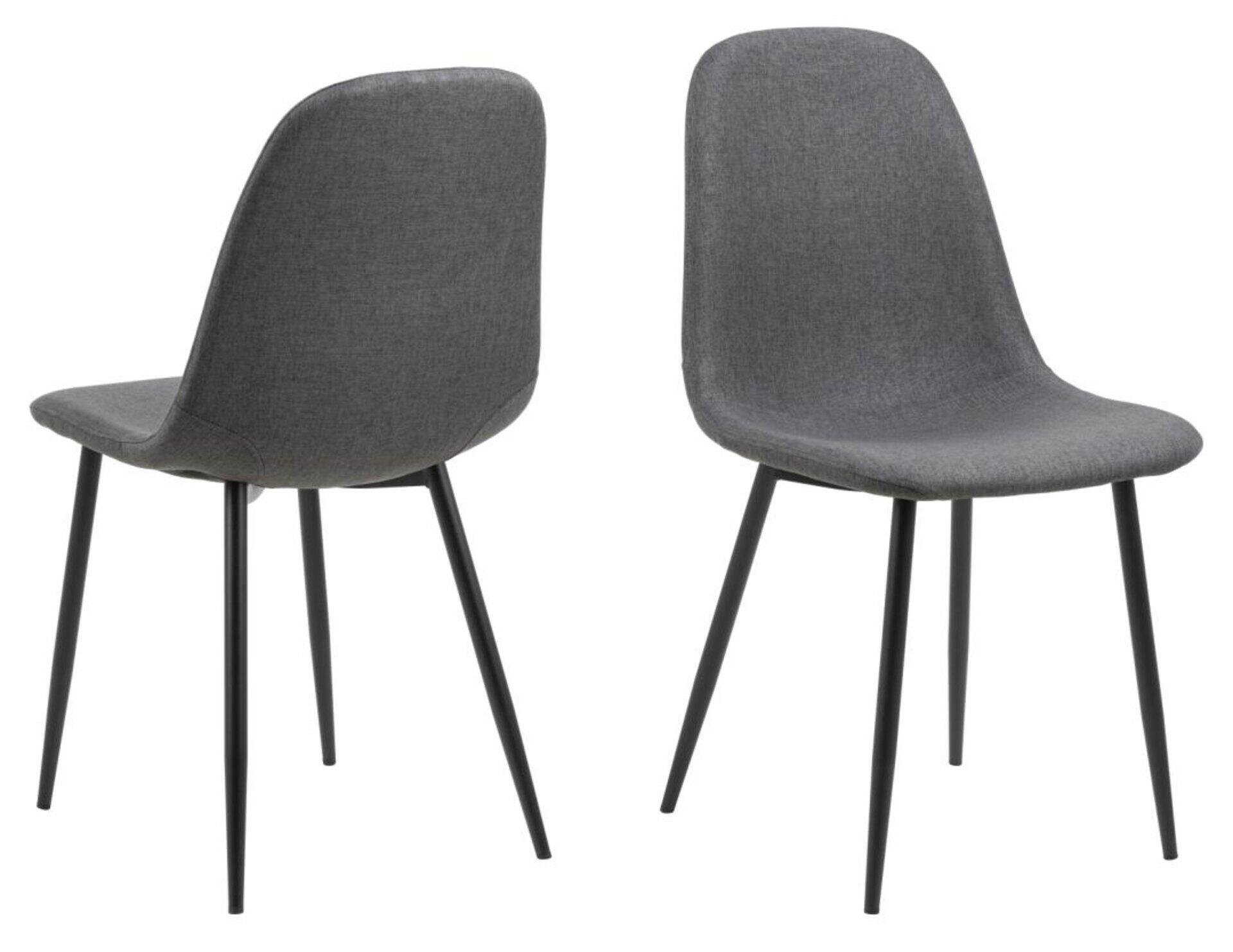 Actona Braun Esszimmerstuhl, Celia – Dunkelgrau – Ca. 44X86x54cm
