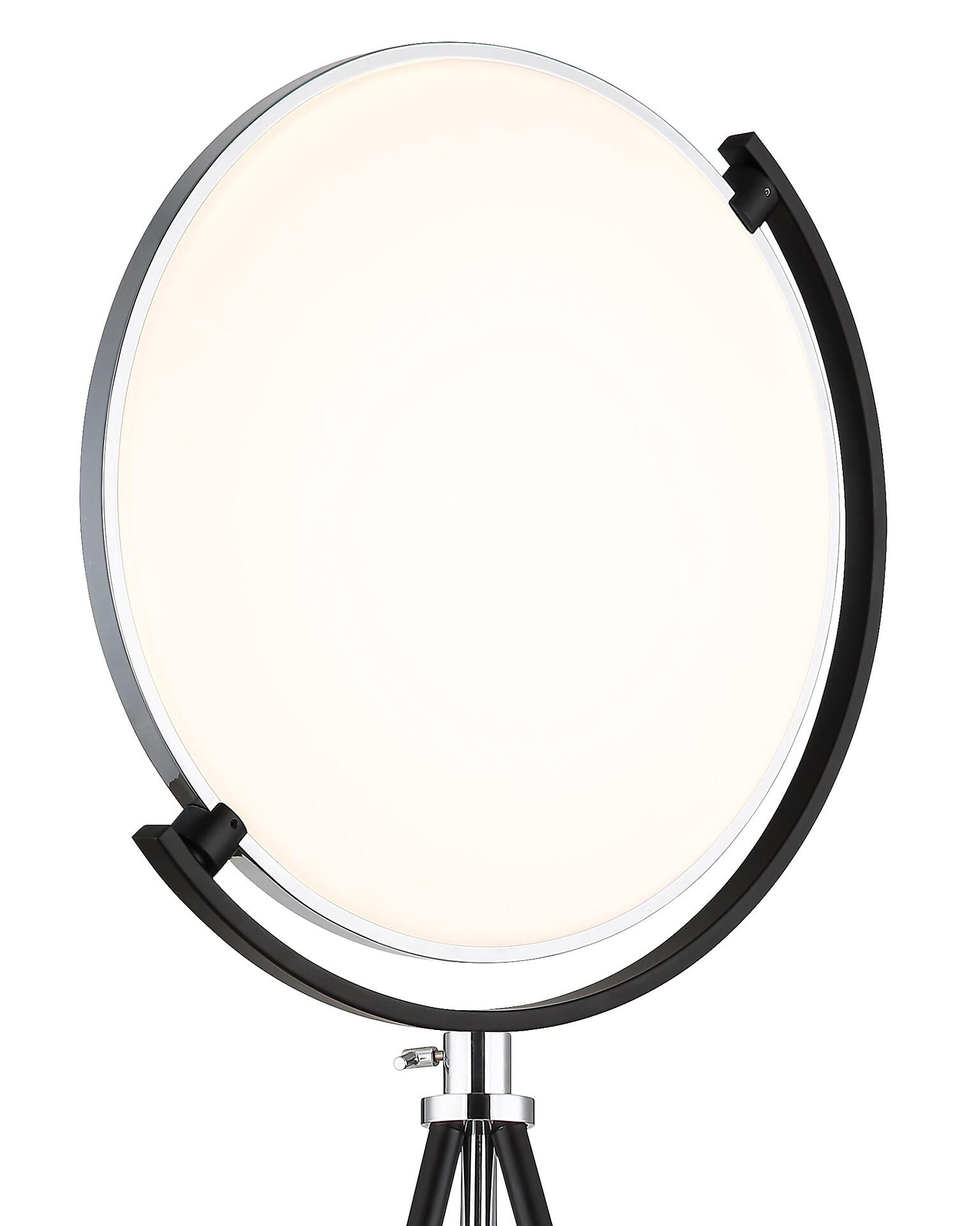 Stehleuchte, STEHLEUCHTE METALL SCHWARZ MATT, 1XLED
