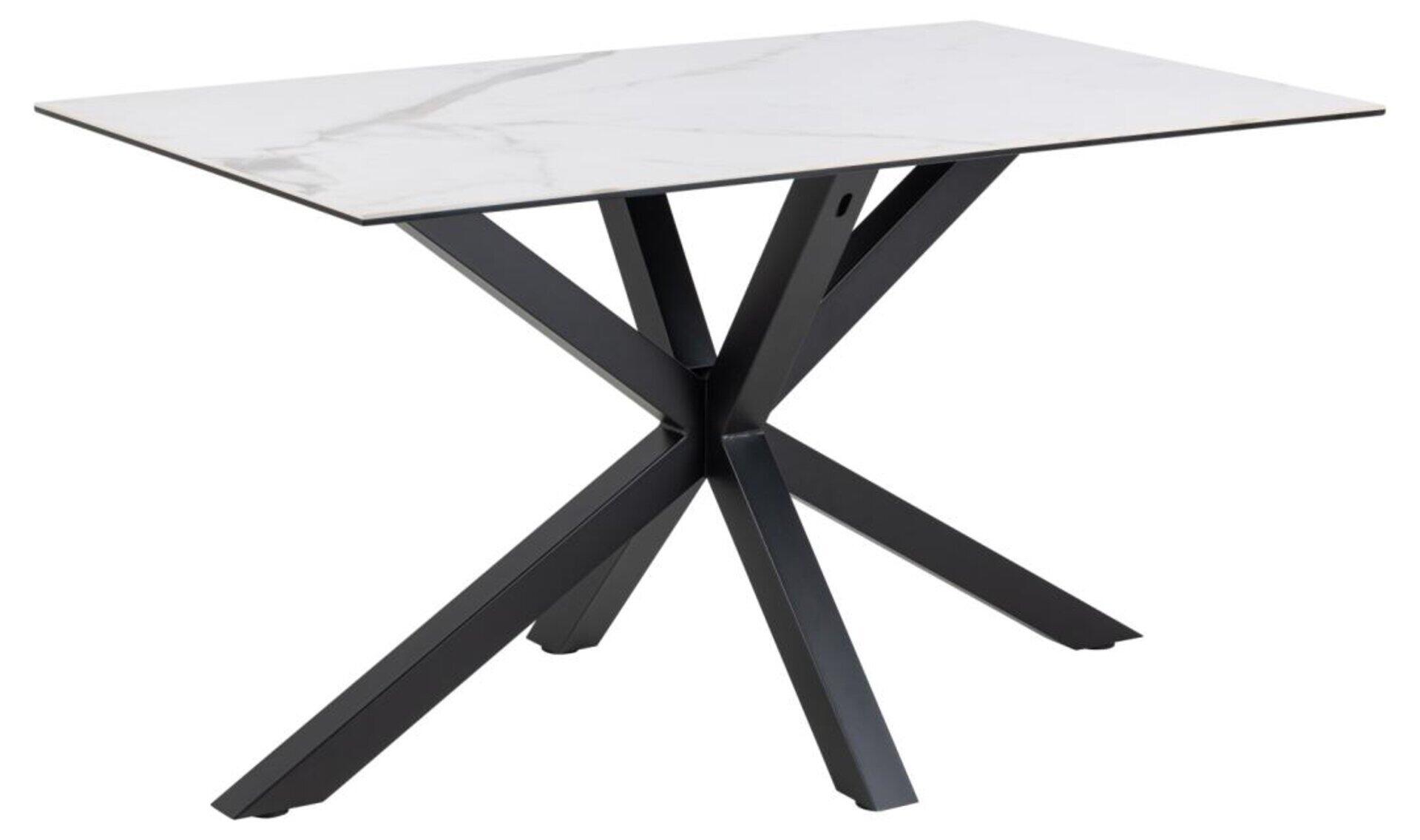 Actona Braun Esstisch, Heaven – Weiß – Ca. 135X75,5X80cm