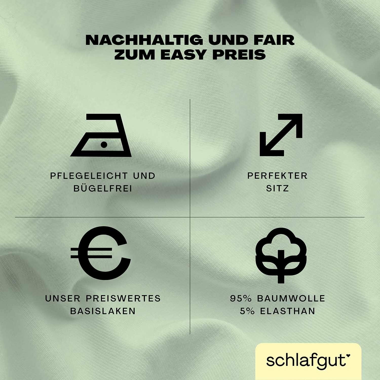 EASY Jersey Elasthan Boxspring Spannbettlaken