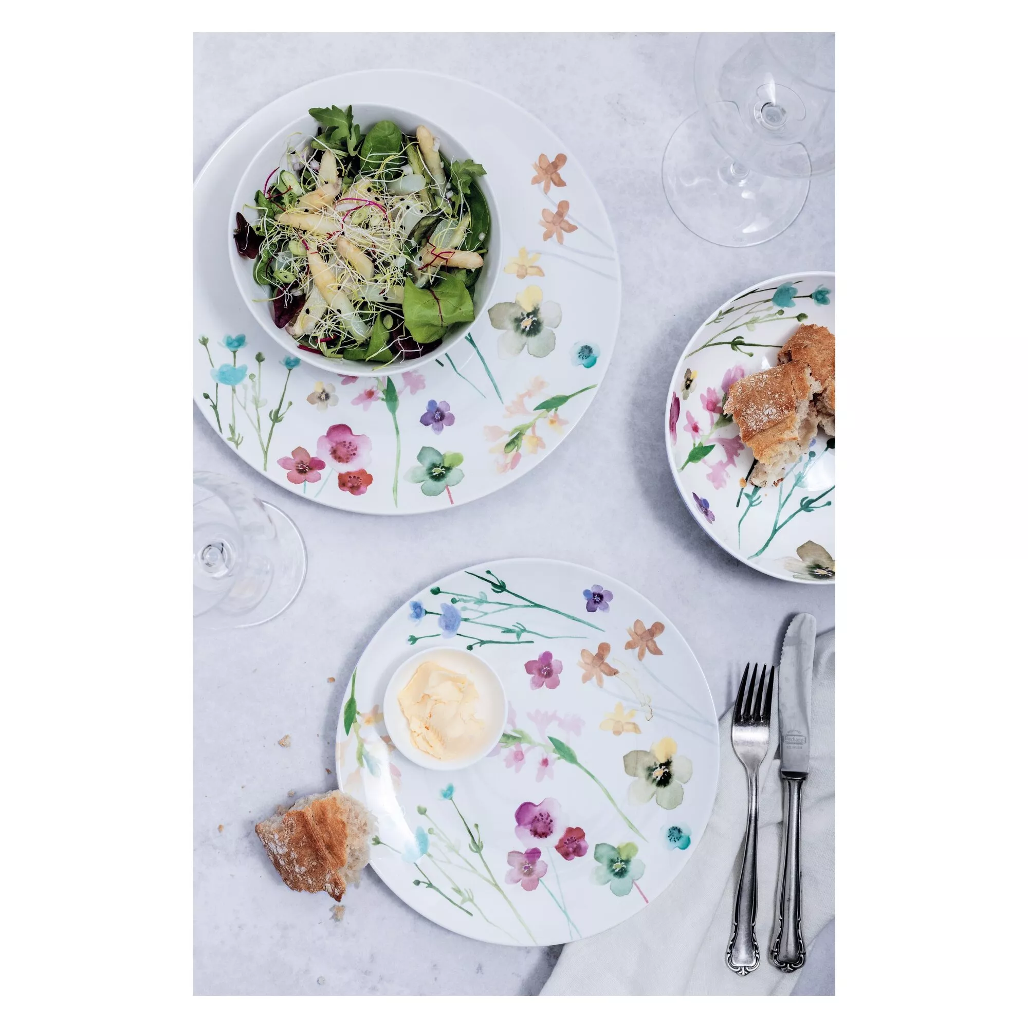 Teller, Porzellan , Floral, Wildwood