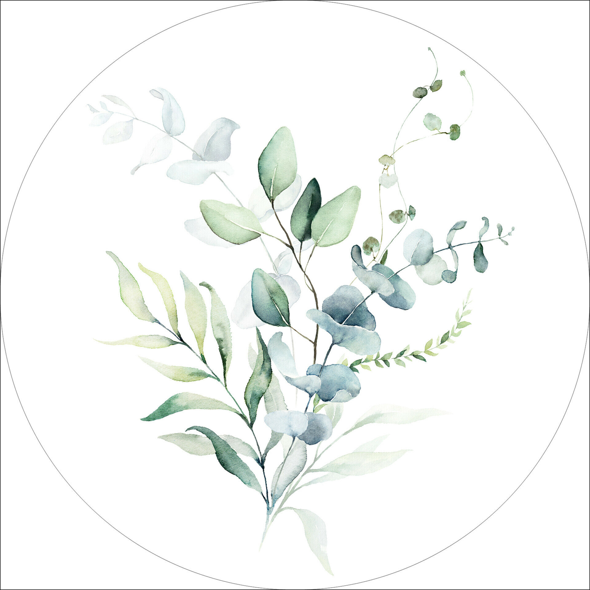 Glas-Art, Watercoloured Leaves I