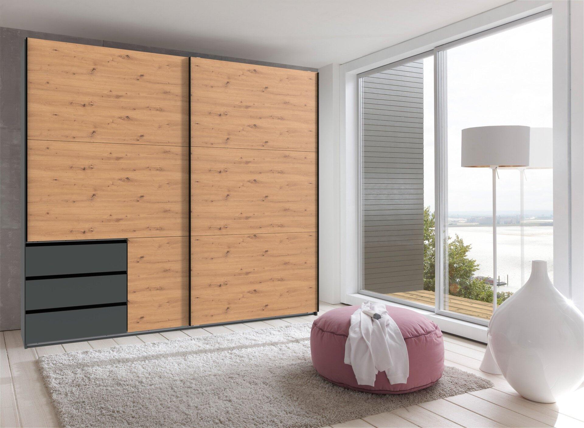 Schwebetürenschrank, Level36BlackA