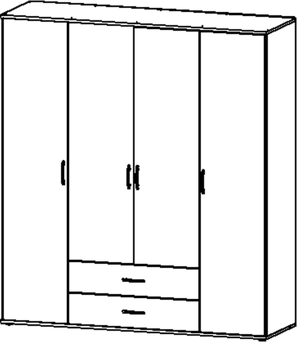 Drehtürenschrank, Twin