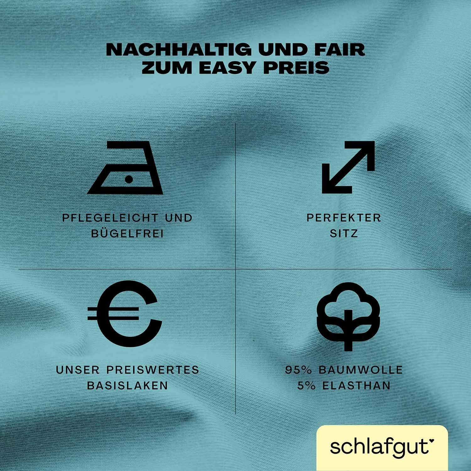 EASY Jersey Elasthan Boxspring Spannbettlaken