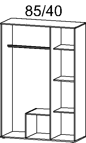 Drehtürenschrank, Twin