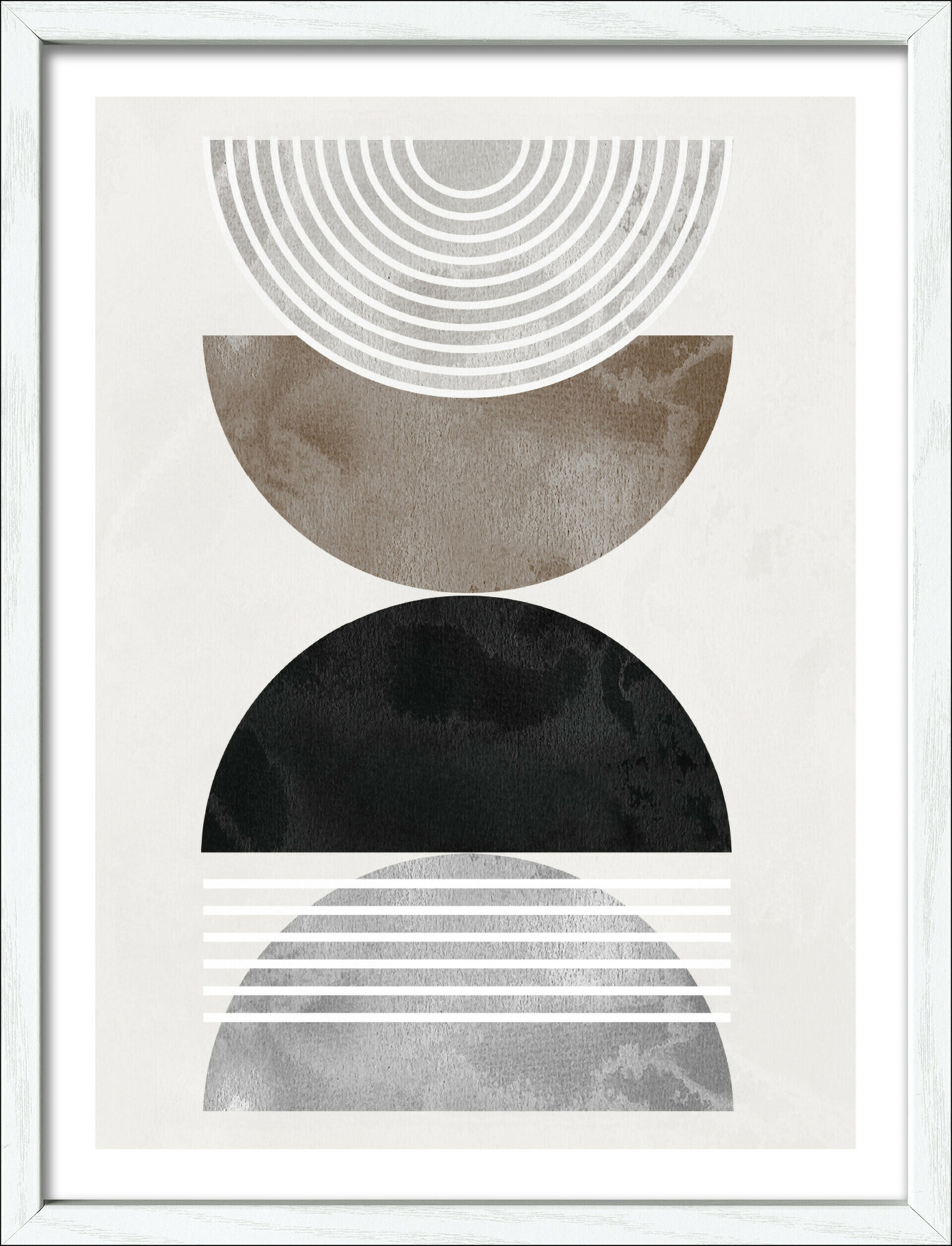 Framed-Art, Lines And Shapes III