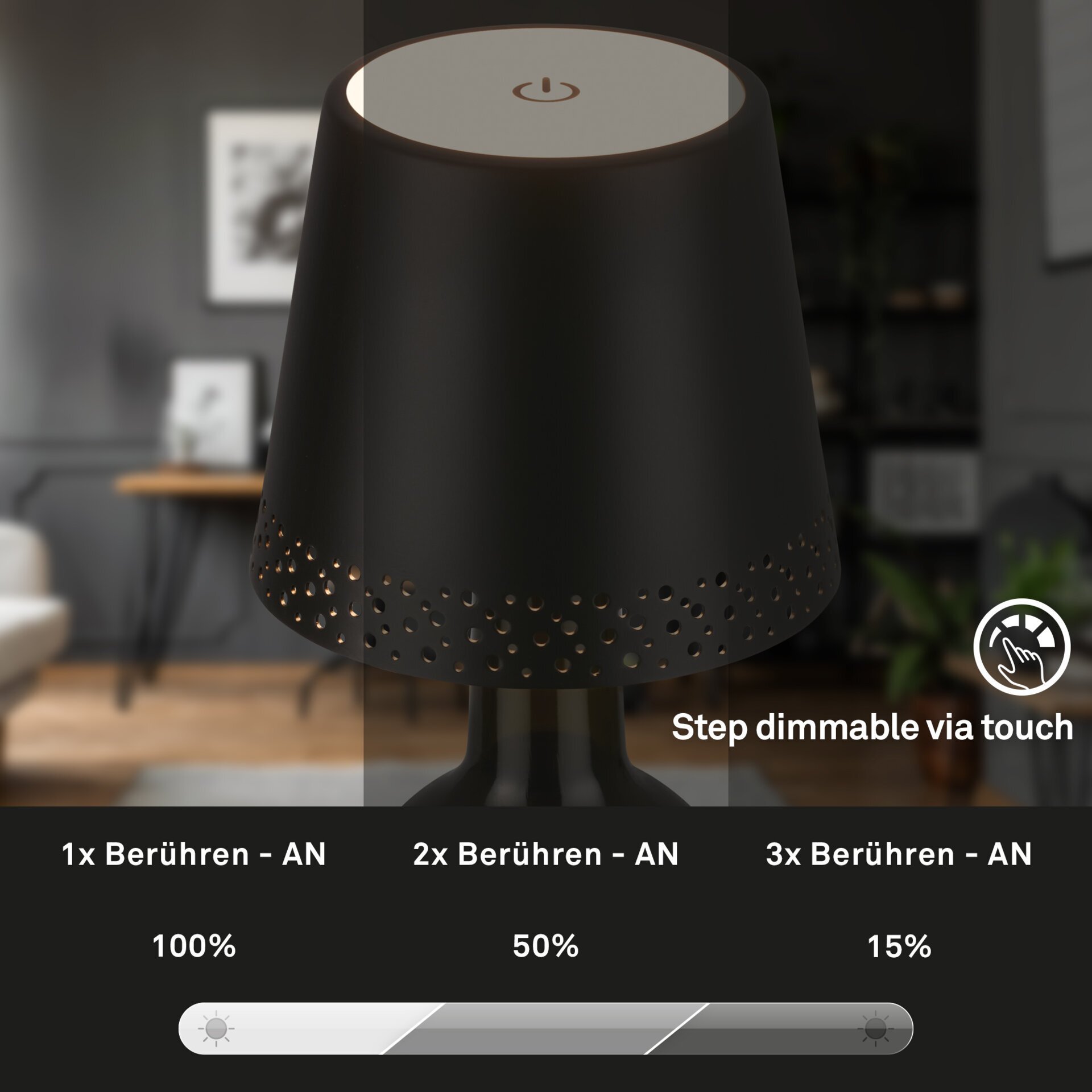 Tischleuchte, Flaska