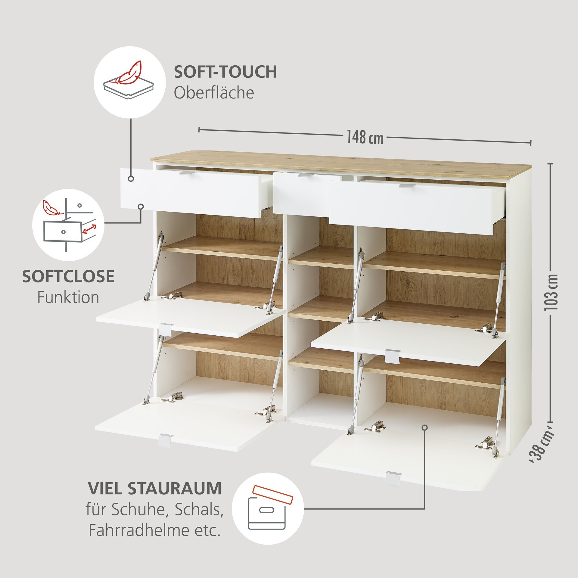 Schuhschrank, Bari