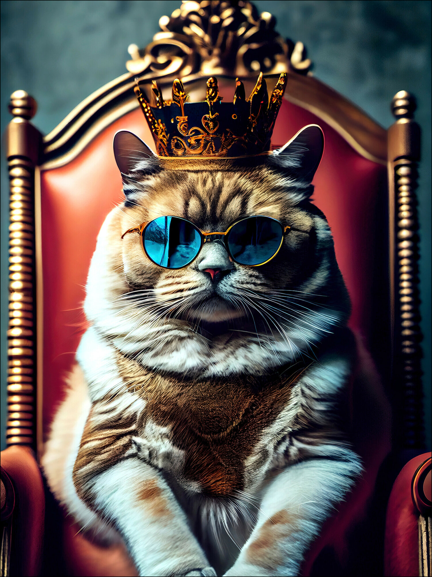Glas-Art, The Cat Is King