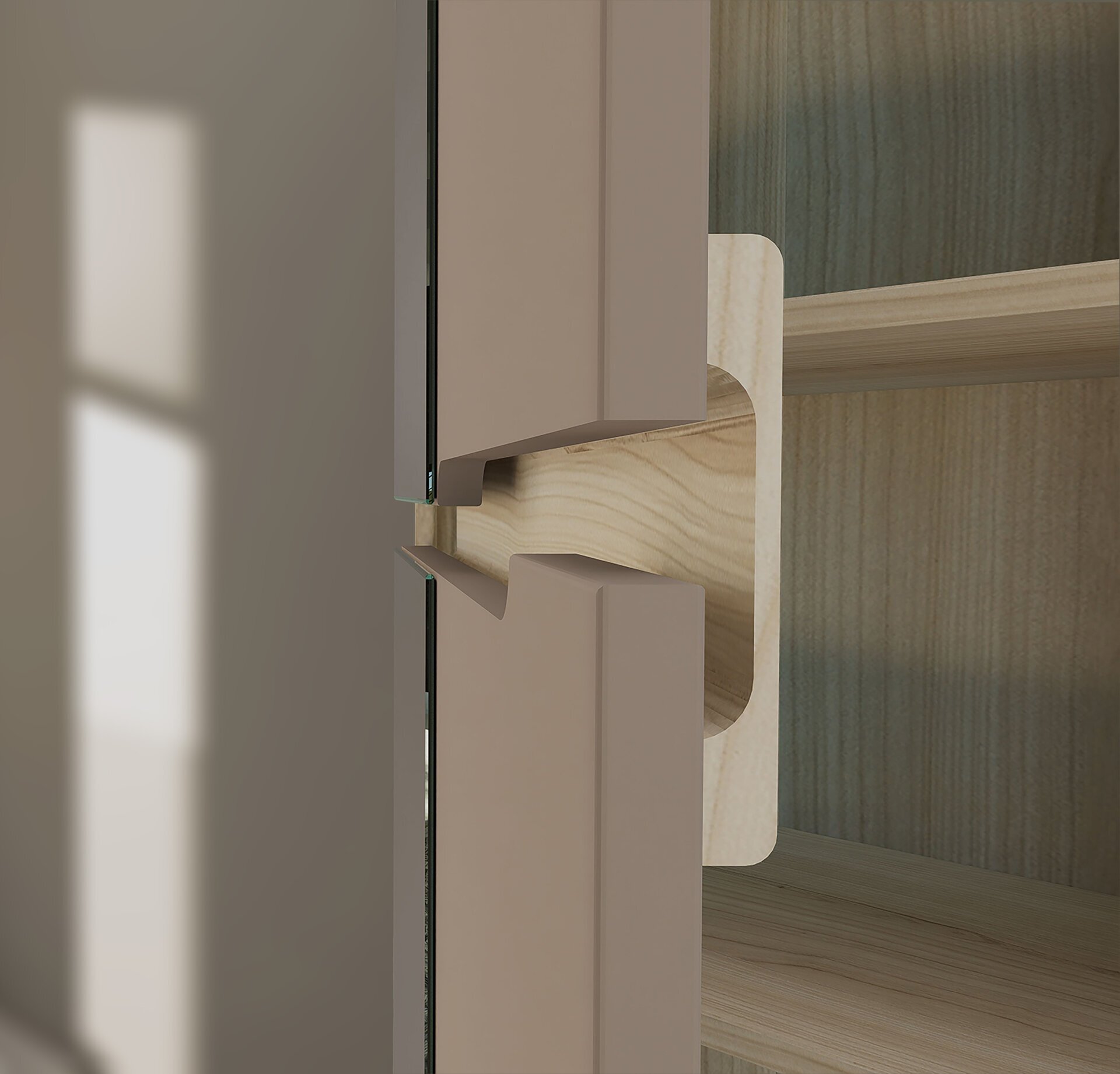 Garderobenschrank links, Boston-G