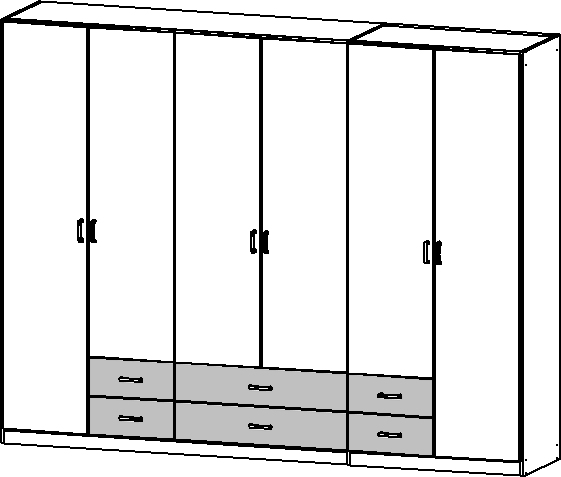 Drehtürenschrank, Gamma