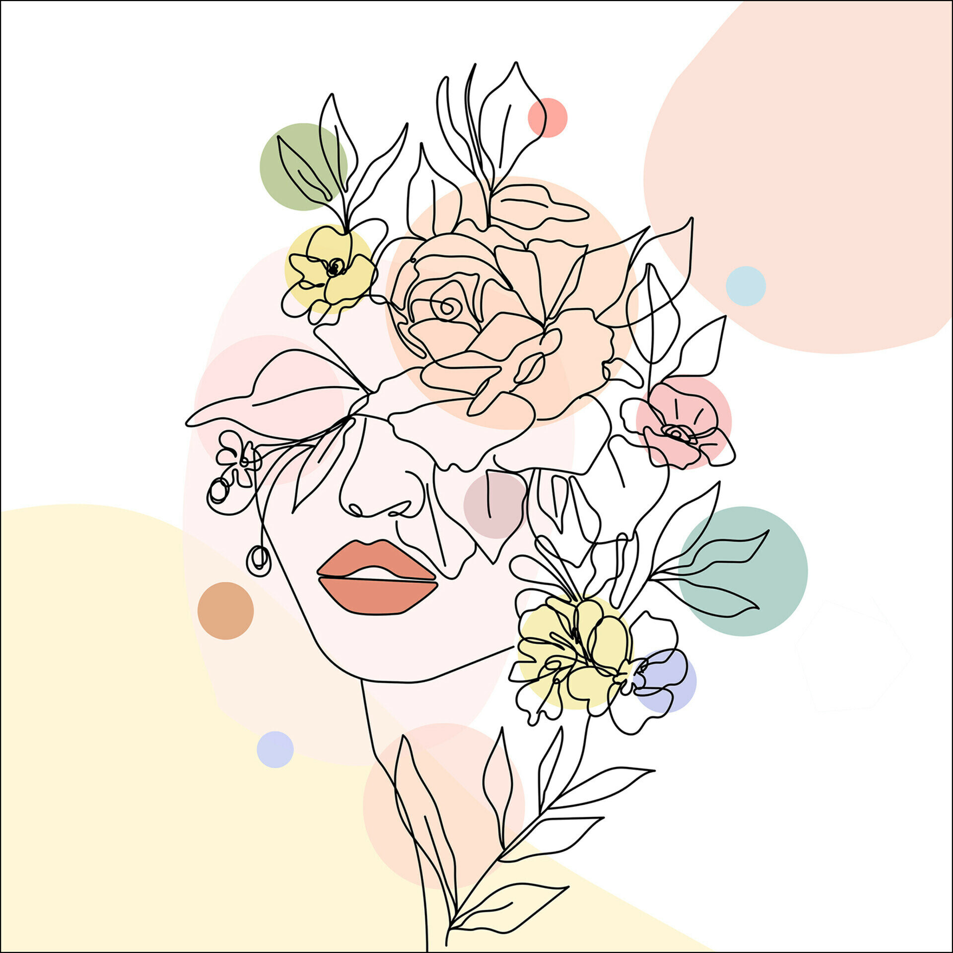 Glas-Art, Line art flowers II