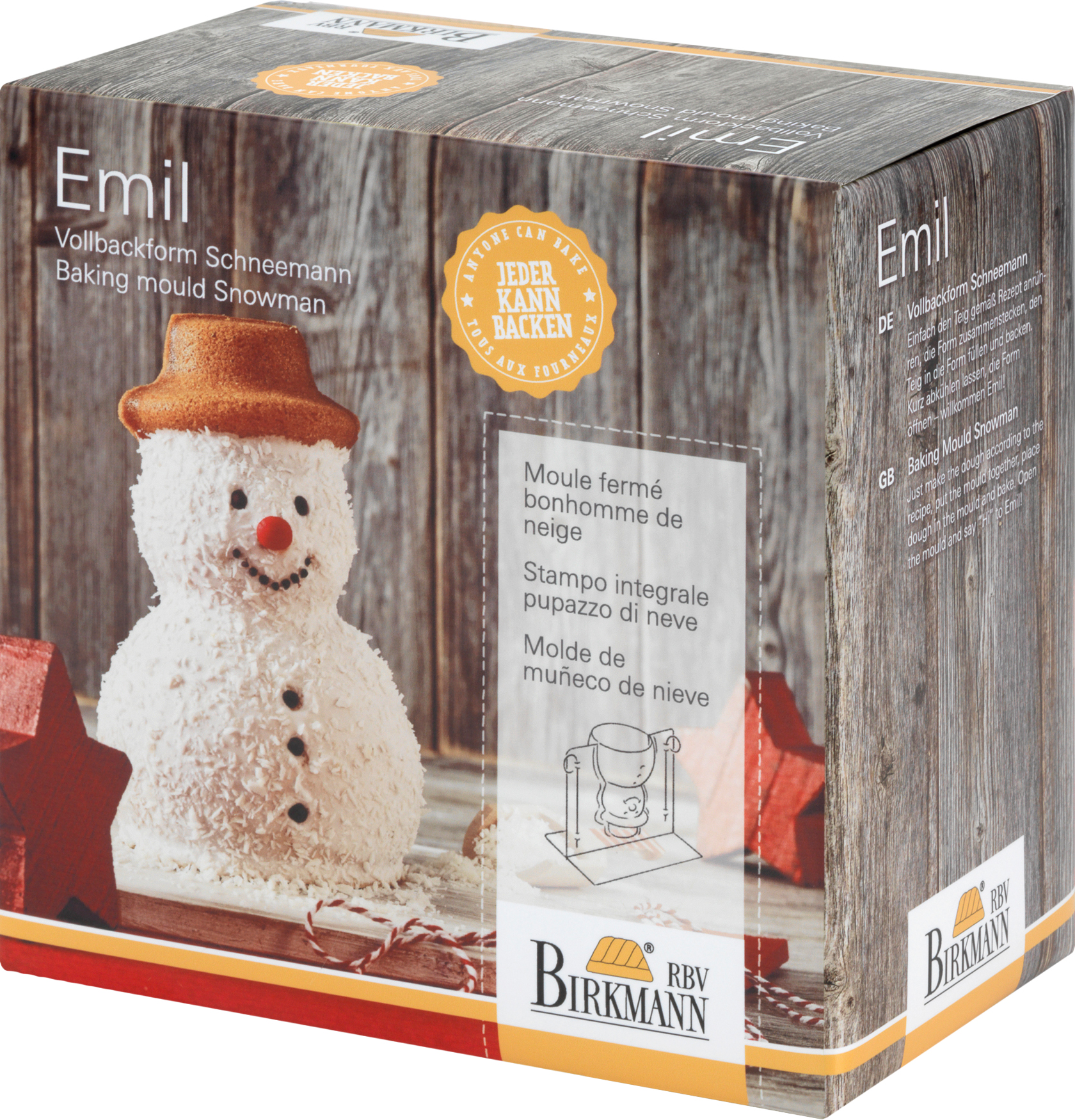 3D Backform Schneemann