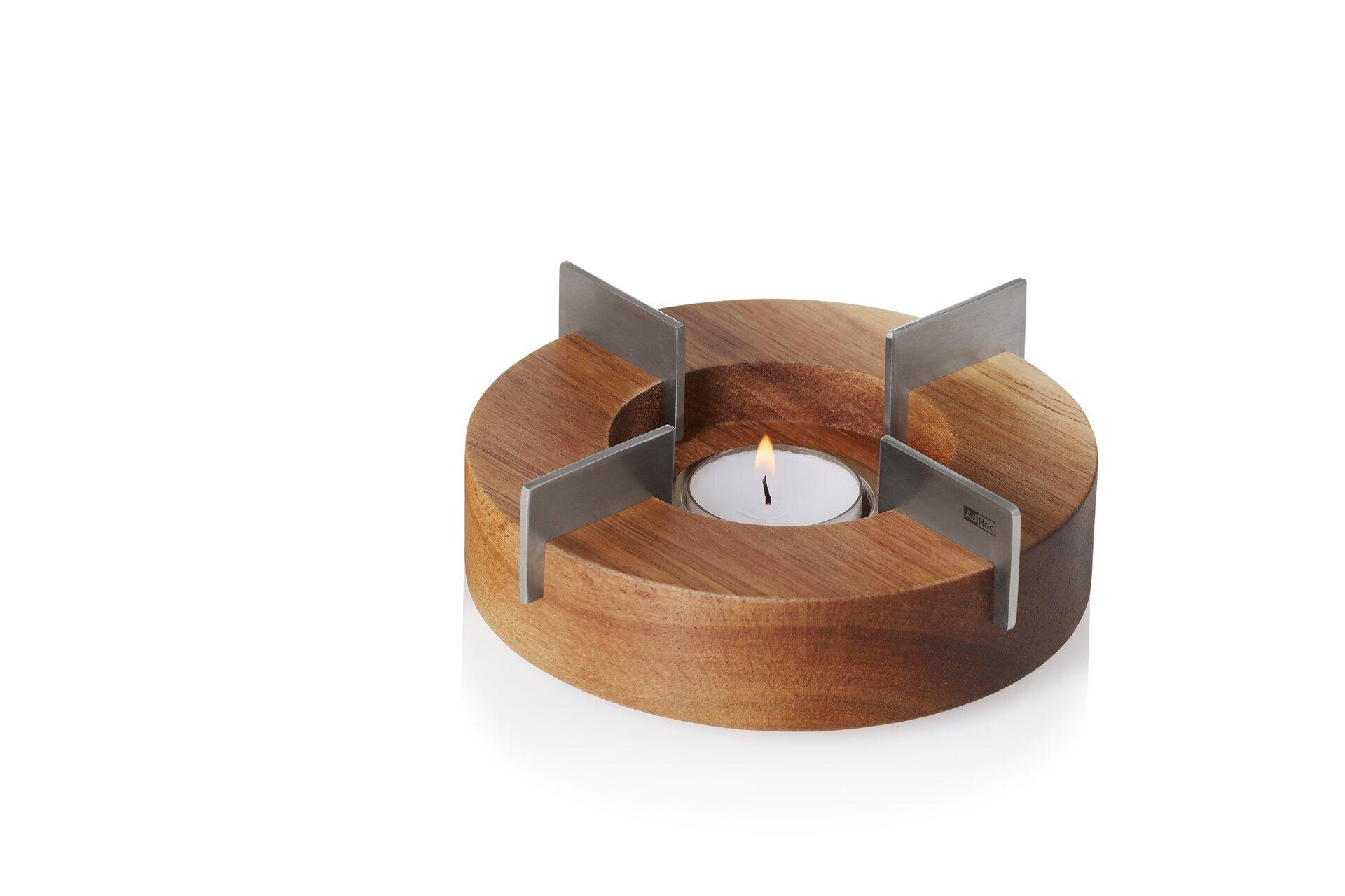 Adhoc Braun Stövchen Und Speisenwärmer, Tuto – Holzfarben – Ca.5,5Xcm