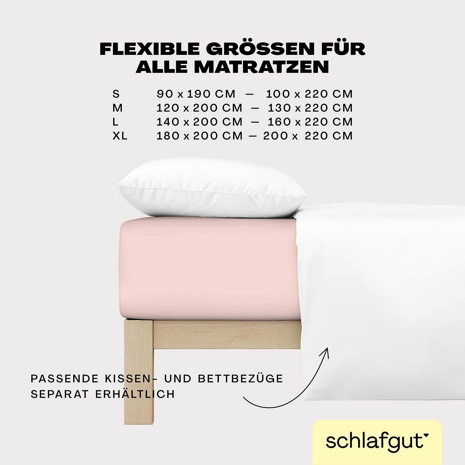 EASY Jersey Elasthan Spannbettlaken