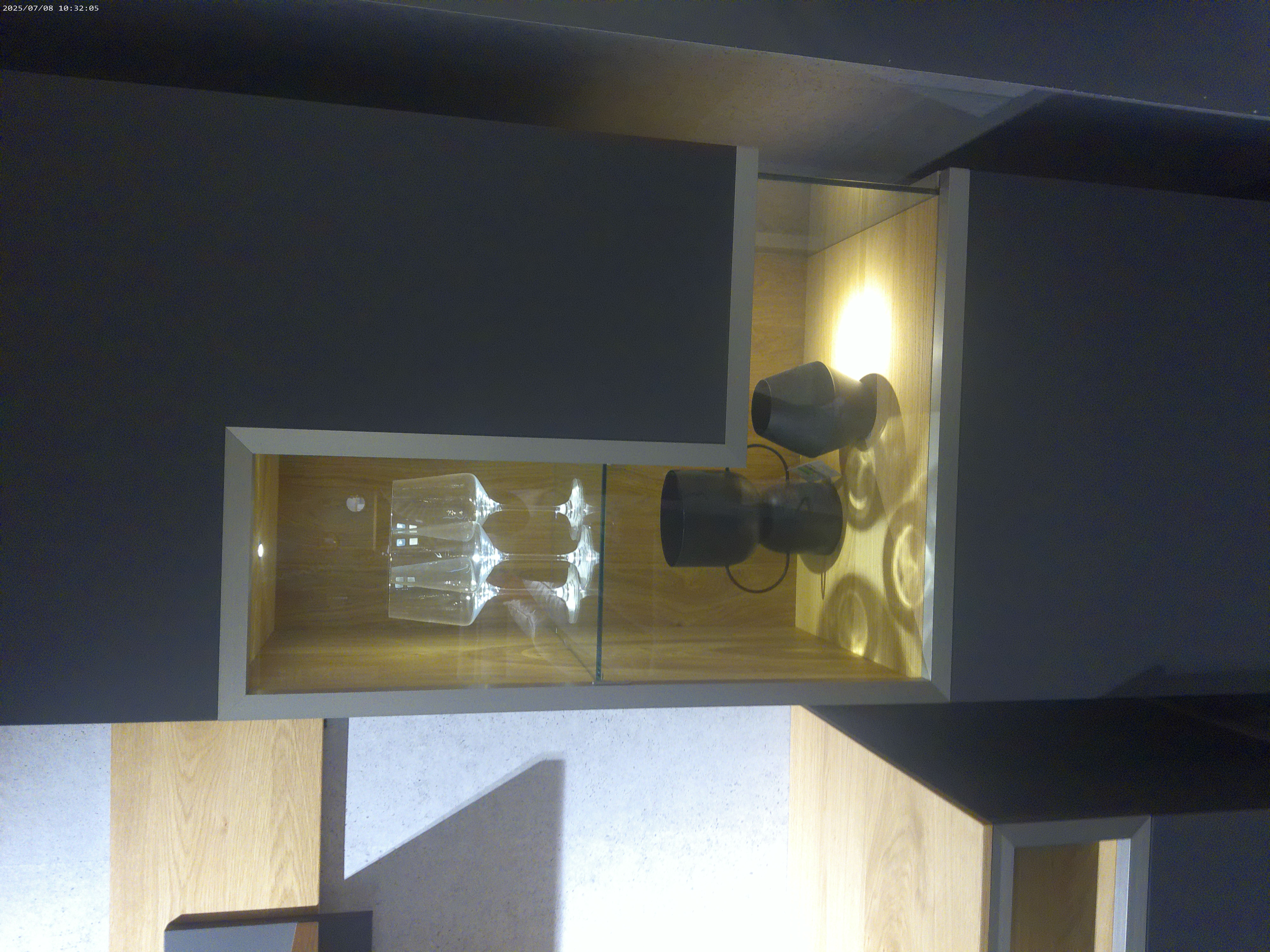 Wohnwand Eco - Balkeneiche/Lack Schiefergrau matt