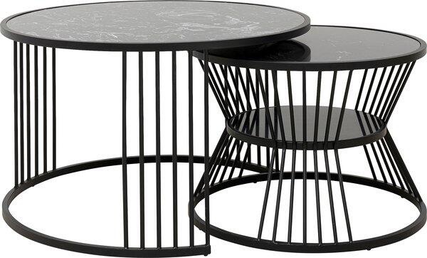 Couchtisch, Roma Schwarz (2/Set)