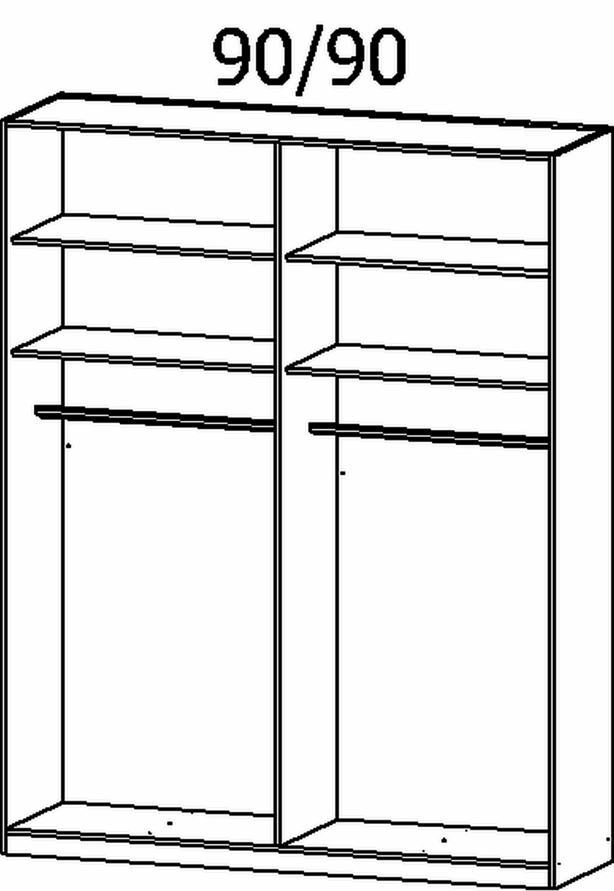 Drehtürenschrank, Alabama