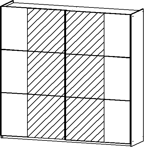 Schwebetürenschrank, Kronach
