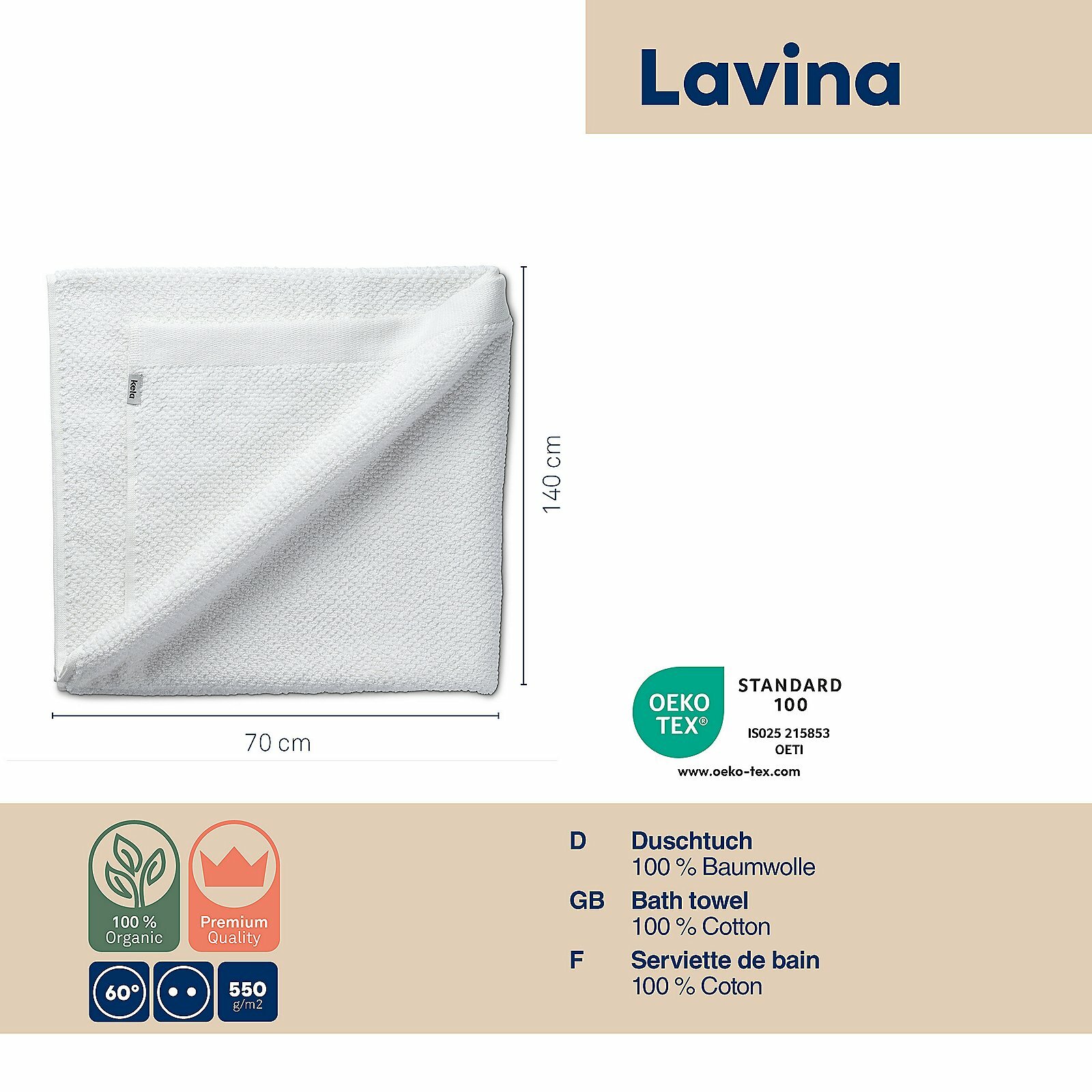 Duschtuch, Lavinia Duschtuch, Lavinia