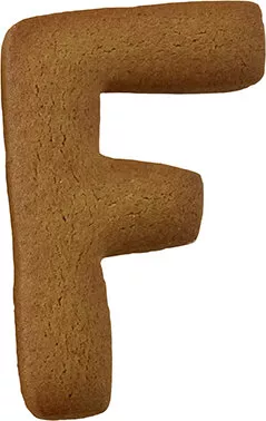 Ausstechform Buchstabe F