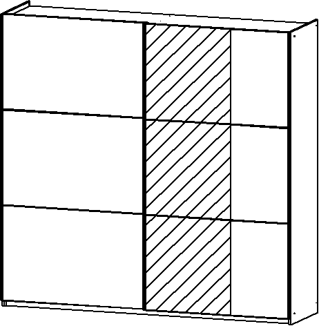 Schwebetürenschrank, Kronach