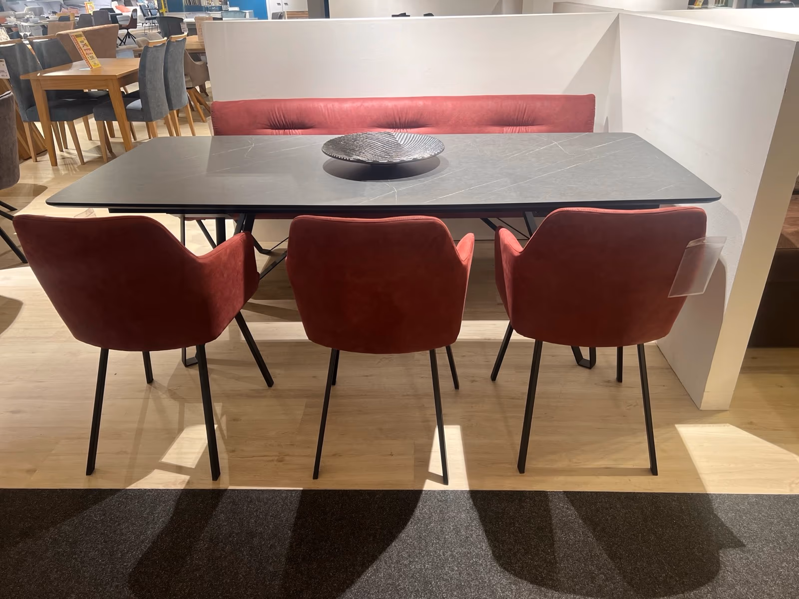 Esstisch Calimera mit 3 Stühlen und Sitzbank