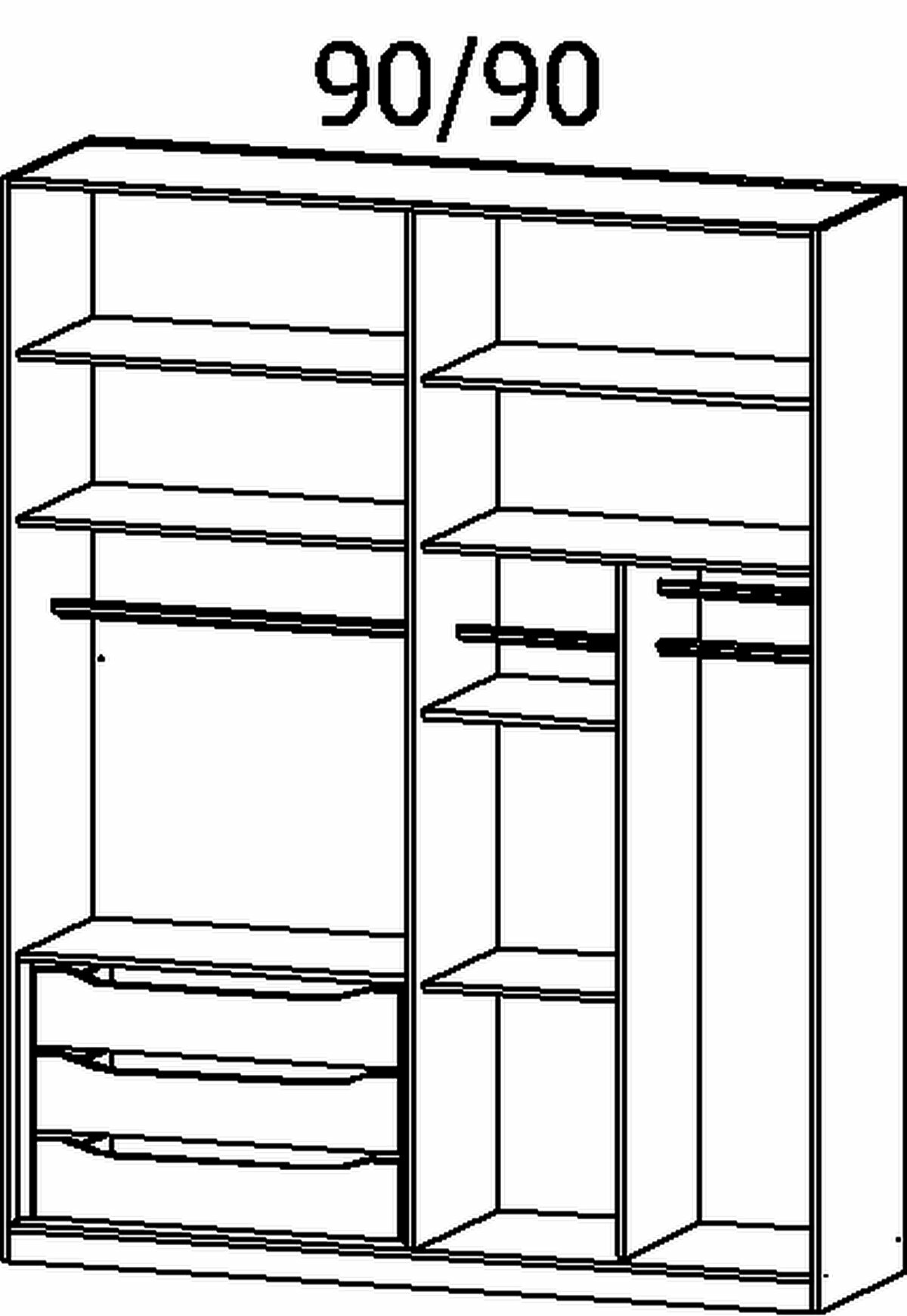 Drehtürenschrank, Alabama