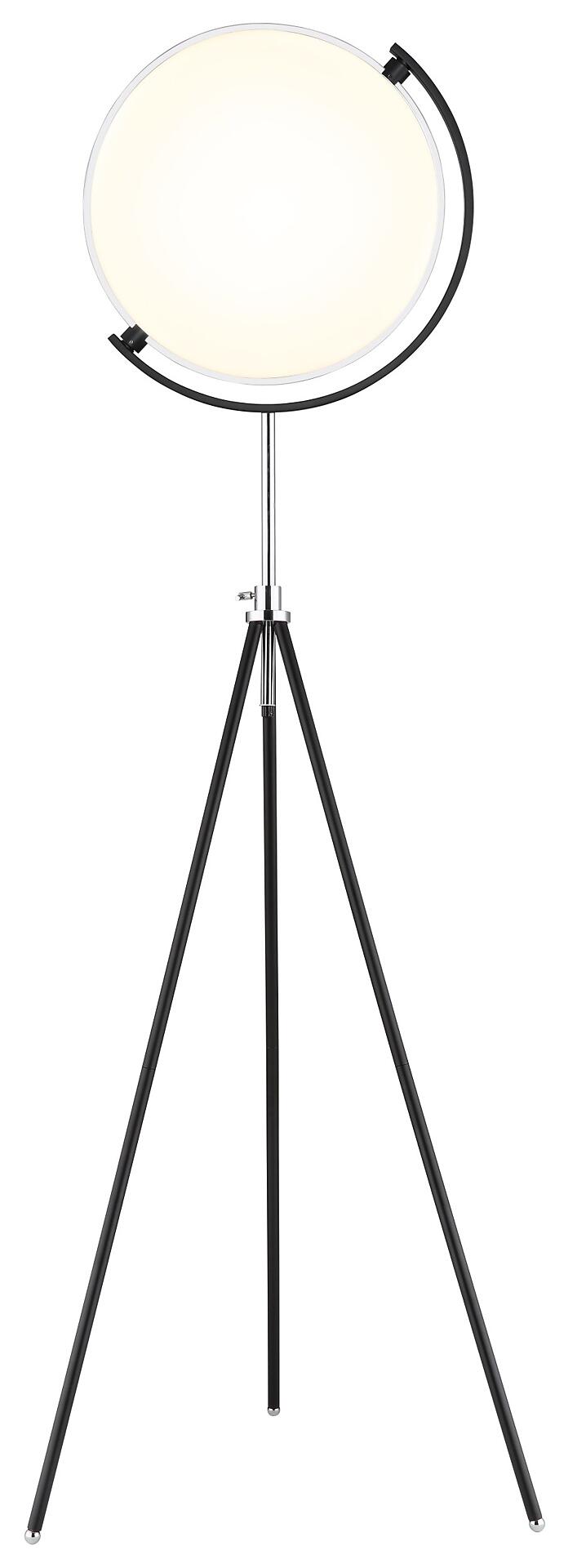 Stehleuchte, STEHLEUCHTE METALL SCHWARZ MATT, 1XLED